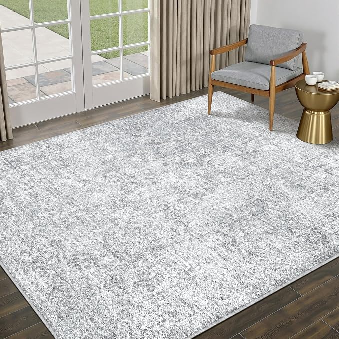 PureCozy 5x7 Area Rug Washable Vintage Living Room Carpet Large Indoor Non Slip - Image 4
