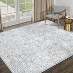 PureCozy 5x7 Area Rug Washable Vintage Living Room Carpet Large Indoor Non Slip - Image 4