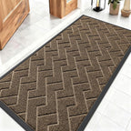 OLANLY Front Door Mat Indoor Outdoor Entrance, Waterproof All-Season, by OLANLY
