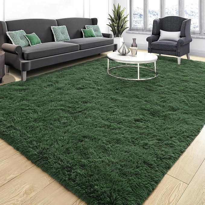 Tepook Soft Fluffy Rugs for Living Room, 5x8 Shaggy Area Rug for Bedroom by Tepook