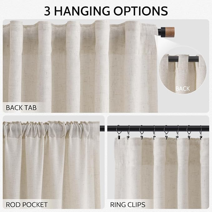 Nanspring 108 Inch Long Curtains - Image 2