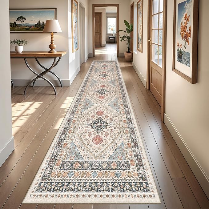 Runner Rug 2x10, Ultra-Thin Kitchen Rugs Non Slip Washable Rugs - Image 2