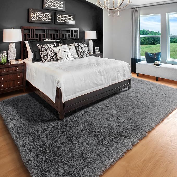 ONASAR Grey 6x9 Area Rugs for Living Room, Ultra Soft Plush Big Indoor Floor - Image 4