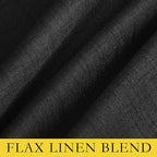 NICETOWN Vintage Open Linen Weave Flax Thermal Black Curtains - Image 8
