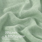 LAMIT Linen Curtains for Living Room 84 inch Length 2 Panels, Light Filtering - Image 3