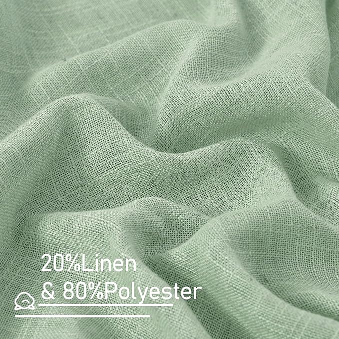 LAMIT Linen Curtains 90 Inch Length - Image 3