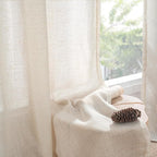 BGment Oatmeal Linen Curtains 63 Inches Long - Image 8