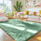 OLANLY Area Rugs for Living Room Bedroom, Machine Washable 4x5.9 ft Soft Fluffy - Image 3