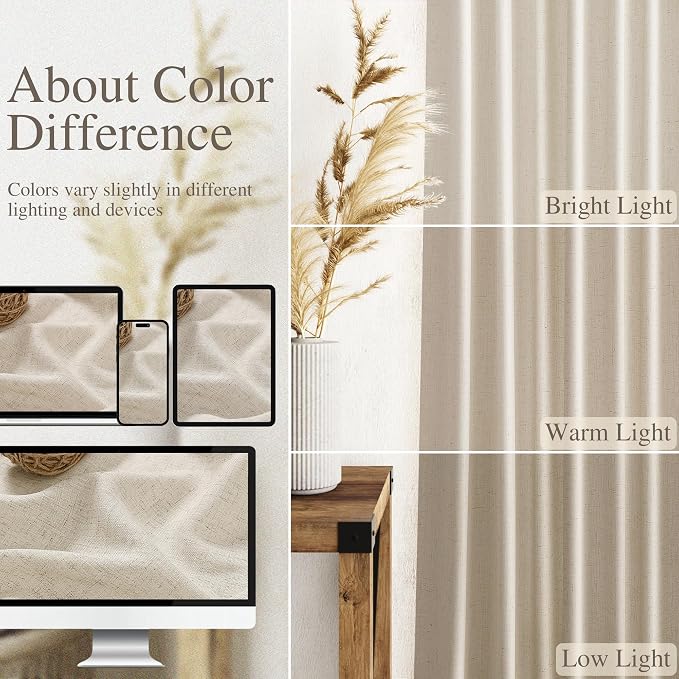 Nanspring Extra Long 120 Inch Curtains - Image 3