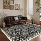 Latte&Fog 5x7 Area Rugs for Living Room Bedroom, Vintage Washable Rug, Boho Non - Image 6
