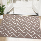 OLANLY Front Door Mat, Non-Slip Rubber Backing, Dirt Resistant and Absorbent by OLANLY