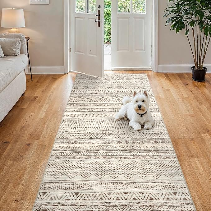 4x8 Washable Hallway Runner Rug：Moroccan Non-Slip Wide Runners - Image 2