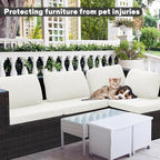 8Pcs Outdoor Cushion Covers, Patio Cushion Covers, Stretch Elastic Slipcovers - Image 3