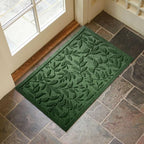 Green Leaves Outdoor Indoor Entrance Door mat, Absorbent Durable Heavy Duty - Image 4