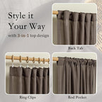 MYSKY HOME French Door Curtains - Image 4