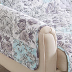 Great Bay Home Reversible Floral Patchwork Recliner Furniture Protector - Image 6