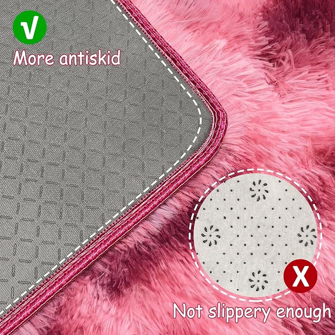 Tie-Dyed Red 2x8 Machine Washable Runner Rugs - Image 4