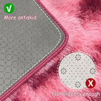 Tie-Dyed Red 2x6 Machine Washable Runner Rugs - Image 4