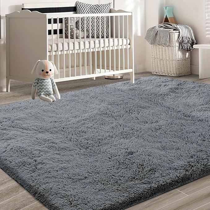 Shag Area Rugs for Bedroom Living Room, 4X6 Ultra Soft Fluffy Area Rugs for Dorm - Image 6