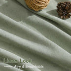 Nanspring Desert Sage Linen Curtains 72 Inch Length - Image 5