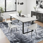 10x12 Area Rug Living Room Rug: Washable Modern Abstract Soft Thin Rug Indoor - Image 4