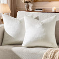 GIGIZAZA Velvet Pillow Covers 18x18: Pack of 2 Throw Pillows Soft Solid Covers by GIGIZAZAFocusingonhomedecoration