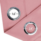 LEMOMO Pink Thermal Blackout Curtains/38 x 84 Inch/Set of 2 Panels Room - Image 5