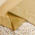 Chyhomenyc Gold Sheer Curtains 30 inch Length 2 Panels, Light Filtering Voile - Image 8