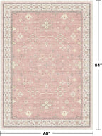 Blush Pink Girls Rugs for Bedroom - Image 2