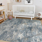 Nakagishi 8x10 Area Rugs Living Room: Washable Abstract Large Neutral Soft Rug - Image 6
