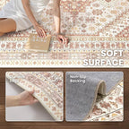 zesthome 9x12 Area Rugs for Living Room, Non-Slip Backing Washable Rugs - Image 6