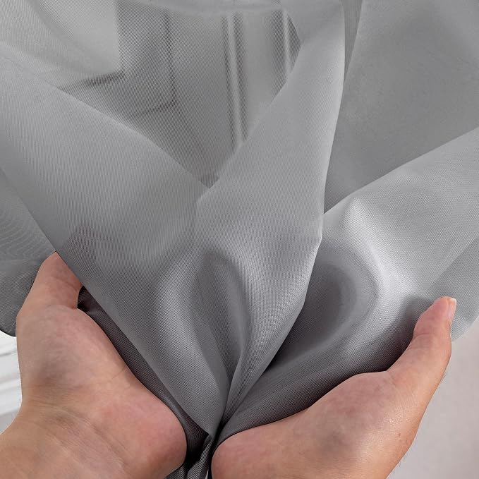 Aiyufneg Small Sheer Tier Curtains Half Kitchen Curtain Sheers, Light Filtering - Image 7
