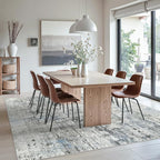 Abstract Rug 8x10 Large Living Room Rugs Neutral Modern Washable Area Rugs - Image 3