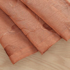 HOMEIDEAS Fall Burnt Orange Sheer Curtains 52 x 54 Inch Length 2 Panels - Image 3