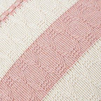 Fancy Homi Set of 1 Boho Pink Decorative Throw Pillow Cover 16x16 Inch - Image 4