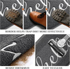 BeneathYourFeet Door Mat, Welcome Mat Low Profile Front Doormat Non Slip Mats - Image 6
