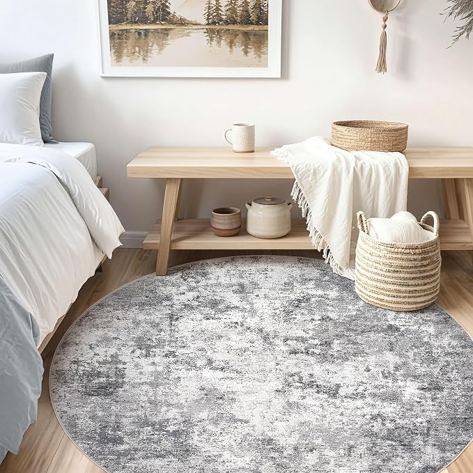8ft Round Area Rug Living Room Rugs - Image 8