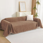 MYSKY HOME Boho Couch Cover Camel Sofa Covers - Image 8