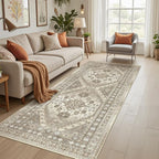 3x8 Runner Rug Non Slip Washable by Restydon
