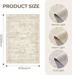 8x10 Area Rugs for Living Room, Non-Slip Backing Large Washable Rug for Nursery - Image 2