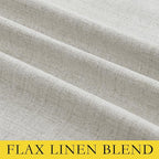 NICETOWN Snowbound Vintage Linen 100% Blackout Curtains - Image 8