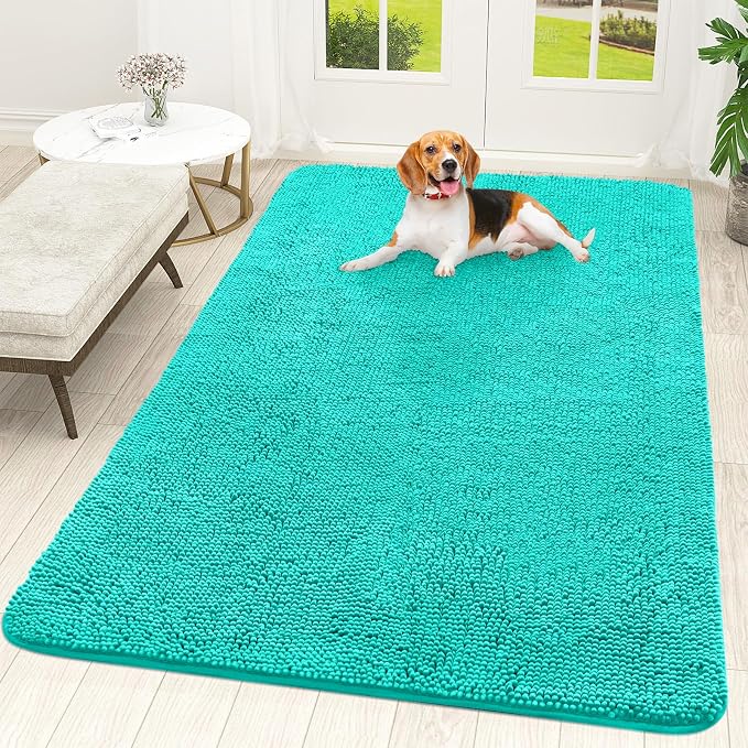 OLANLY Dog Door Mat for Muddy Paws 70x46, Absorbs Moisture and Dirt, Absorbent by OLANLY