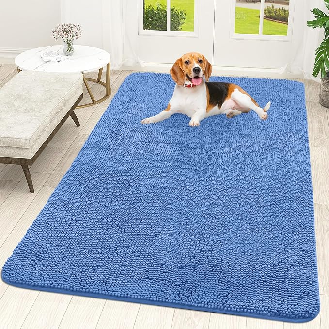 OLANLY Dog Door Mat for Muddy Paws 59x35, Absorbs Moisture and Dirt, Absorbent by OLANLY