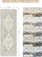 3x8 Runner Rug Non Slip Washable - Image 2