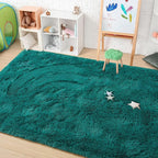 Amearea Blue and Green Shag Area Rug 4' x 5' - Image 7