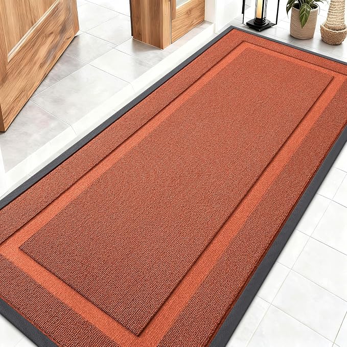 OLANLY Front Door Mat Indoor Outdoor Entrance, Waterproof All-Season, by OLANLY