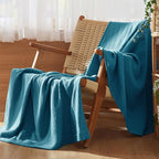 Bedsure 100% Cotton Muslin Throw Blanket Twin XL - Image 5