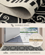 Latte&Fog 2x3 Entryway Rug, Small Modern Abstract Door Mat, Washable Kitchen Rug - Image 4