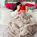 Bedsure GentleSoft Fleece Blankets Twin Size Oxford Tan - Image 6