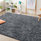 OLANLY Area Rugs for Living Room Bedroom, Machine Washable 4x5.9 ft Soft Fluffy - Image 6